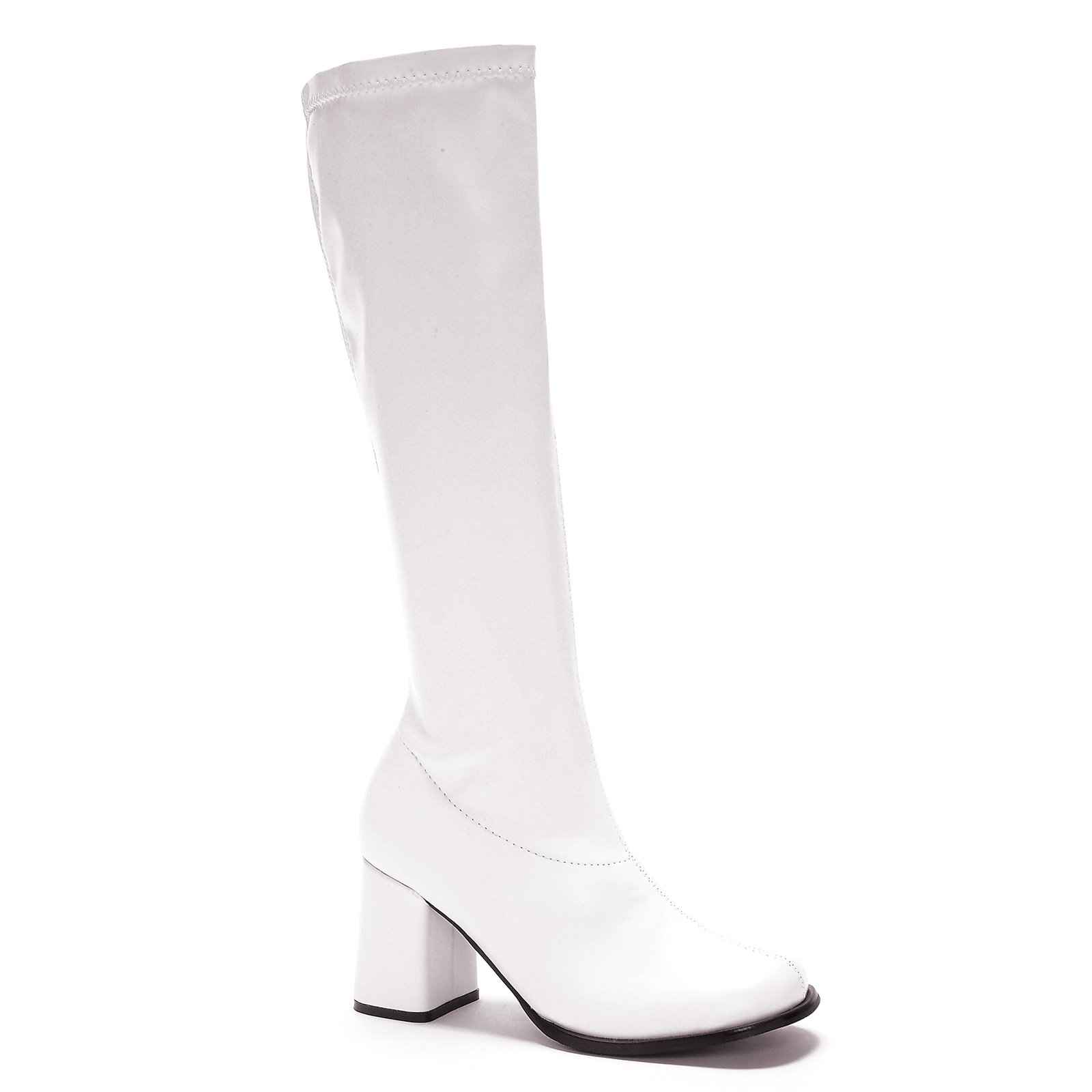 Roimaash Bottes Gogo Femmes Blanc Genou - Style Rétro Années 70 | Talon 7 Cm, Semelle Synthétique