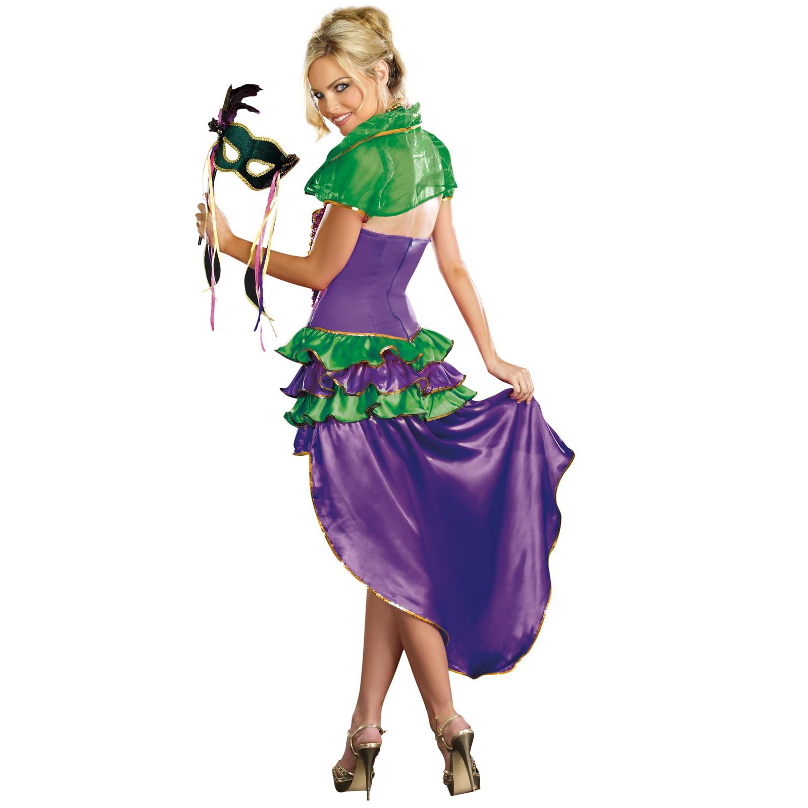 rainbow mardi gras costume