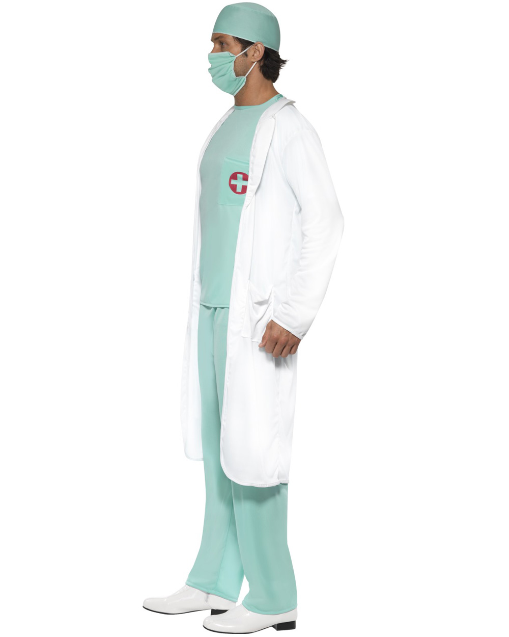 Adults Doctor Surgeon Hospital Costume Mens Fancy Dress Outfit