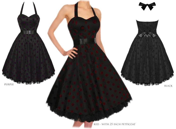 pin up evening dress