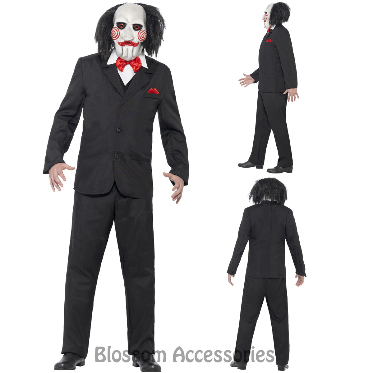 CL923 Saw Jigsaw Creepy  Costume  Mens Halloween  Movie 