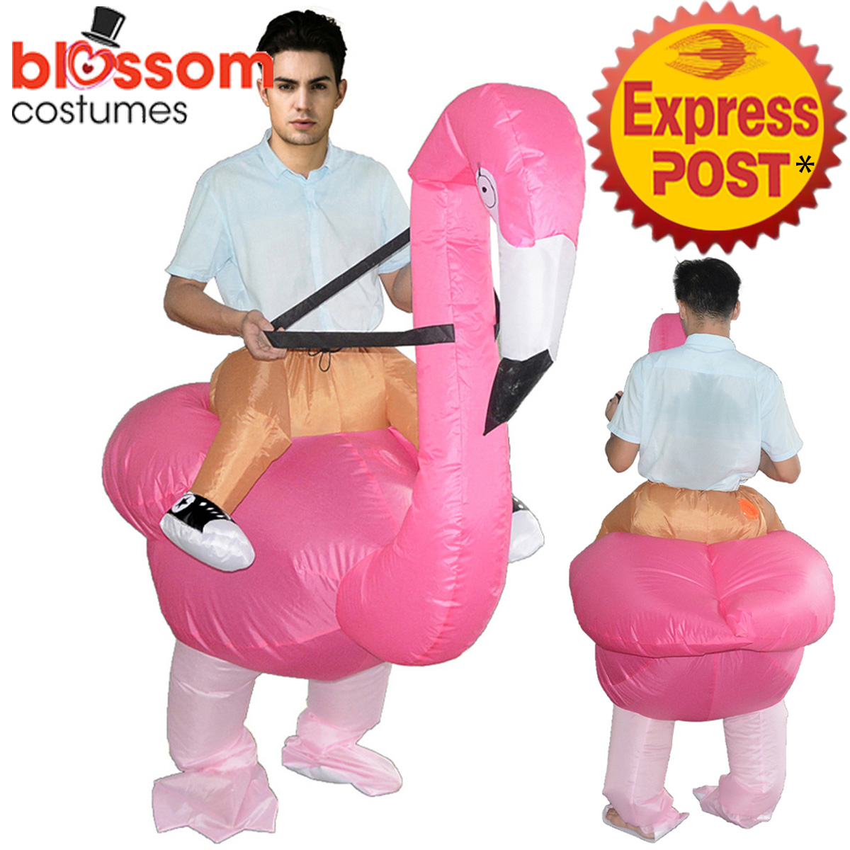 large blow up flamingo