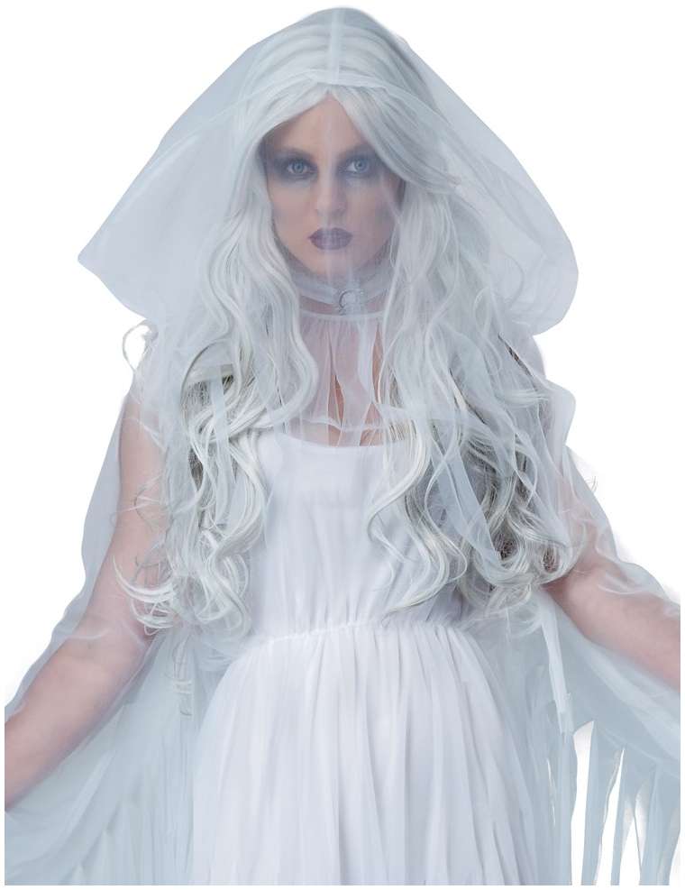 CL622 Ghostly Spirit Halloween Scary Zombie Ghost Fancy Dress Womens ...
