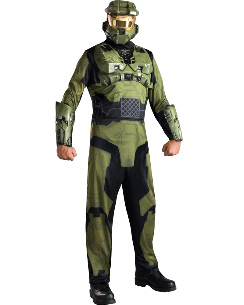 C830 Mens Halo 3 Master Chief Suit Halloween Fancy Dress Adult Costume ...