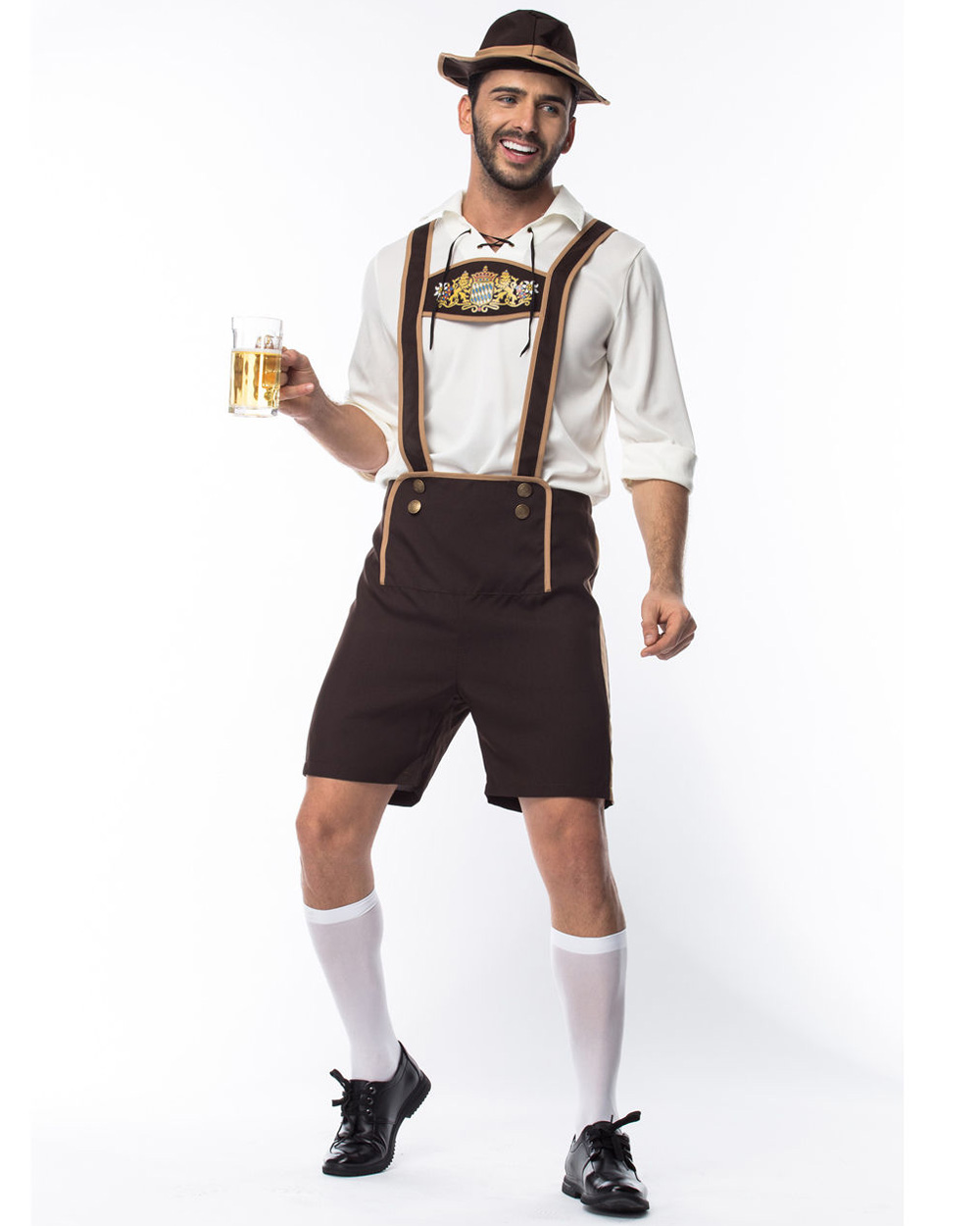 K8 Mens Bavarian Guy German Lederhosen Beer Oktoberfest Fancy Dress ...