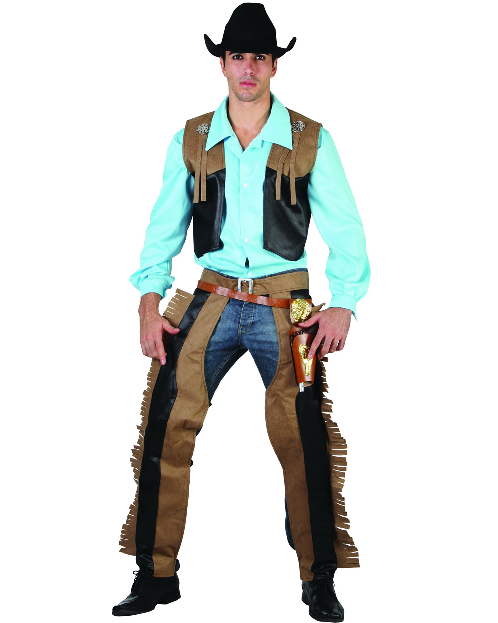 CSW19 Mens Rodeo Cowboy Wild West Western Sheriff Fancy Dress Up ...