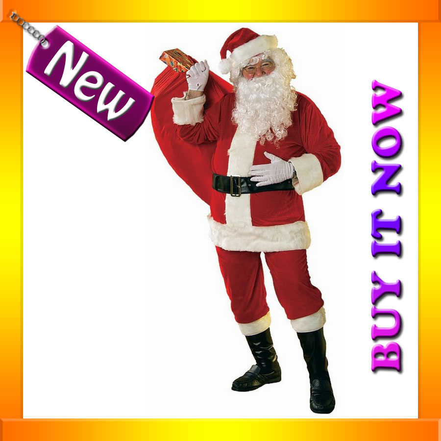 F27 Santa Claus Christmas Helper Fancy Dress Up Costume - Xmas Party Outfit With Hat, By Blossom Costumes